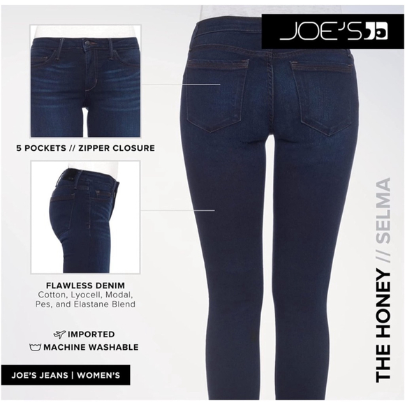 Joe’s Jeans The Honey Jean
High Rise Curvy Skinny Flawless Selma Size 27 EUC - Picture 4 of 11